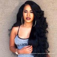 Full Lace Human Hair Wig 130% Density Straight Natual Black